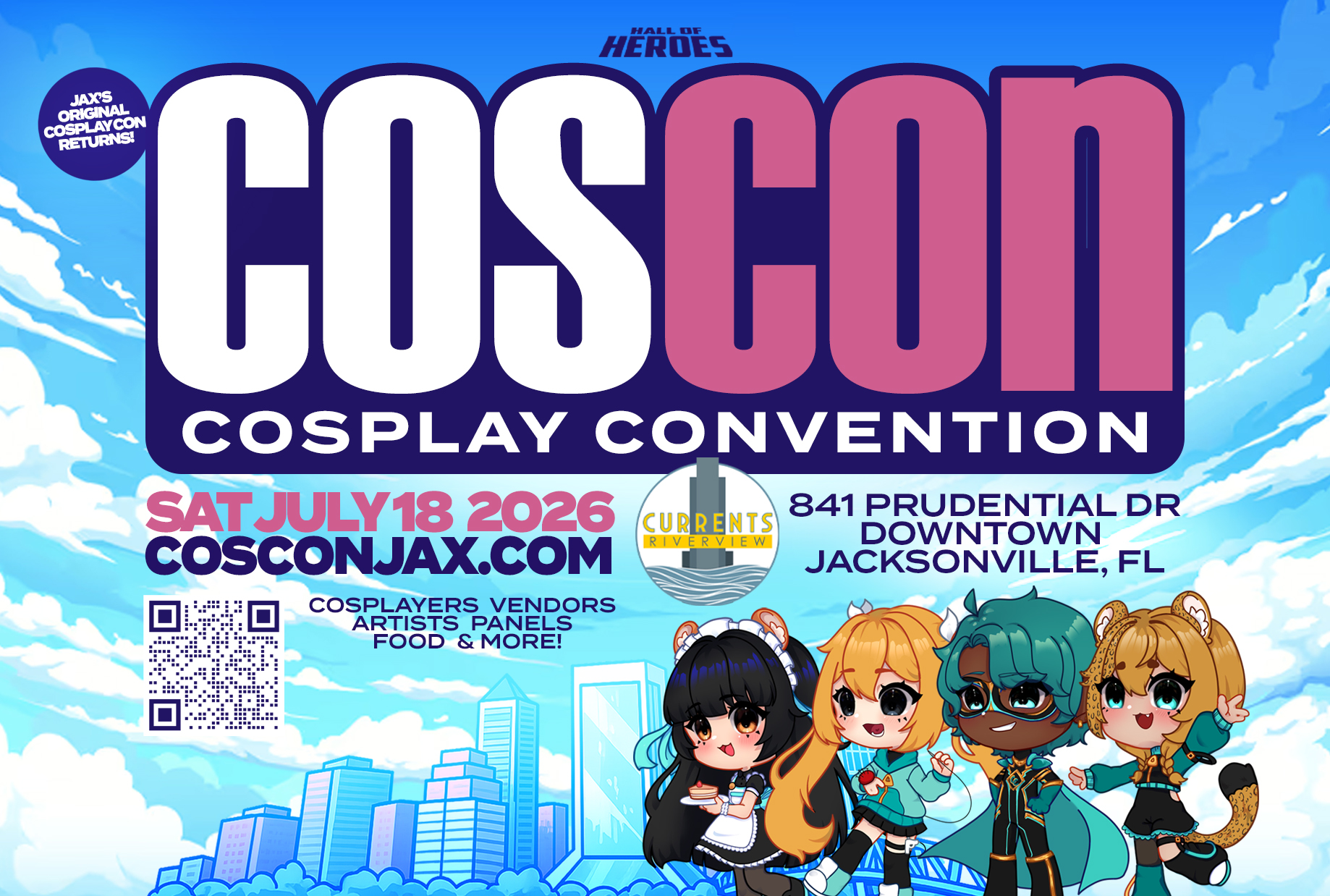 COS Con Cosplay Convention flyer